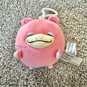 RARE Pokemon Center Limited Mugyutto Slowpoke Plush Doll Beads Mascot